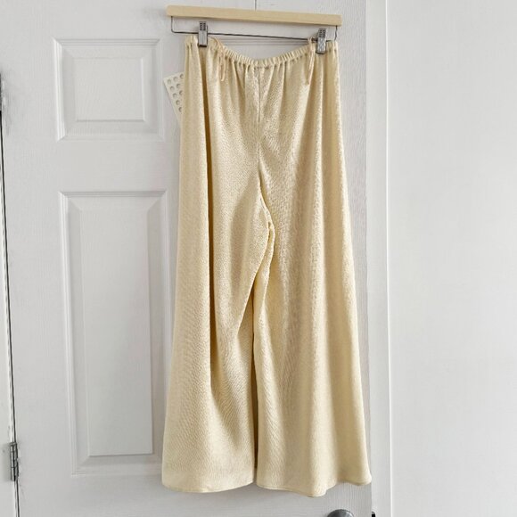 Khaite "Lindy" Culottes in Champagne, Size Small - Picture 4 of 6